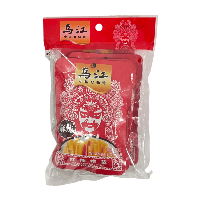 WuJiang Red Oil Pickled Mustard Tuber 80g/Bag