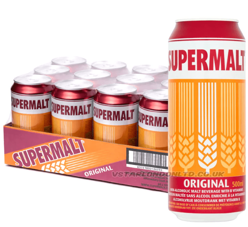 SUPERMALT CANS 500ML x 12 PACK