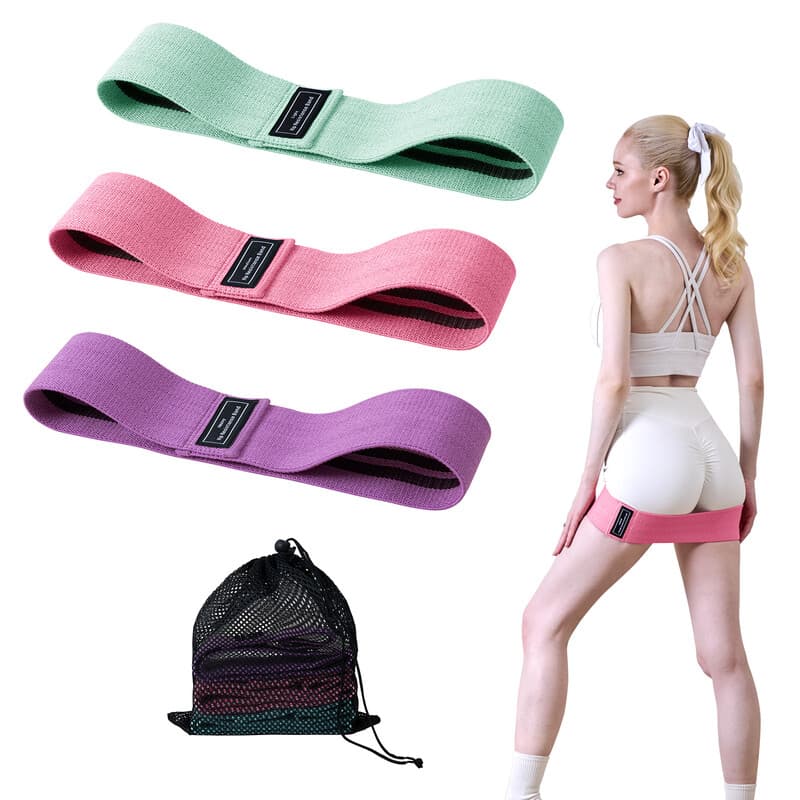 Good Nite Resistance Bands 3 Level Booty Bands Fabric Glute Bands for Targeted Leg Glute Workouts Resistance Loop Exercise Bands for Home Fitness Yoga