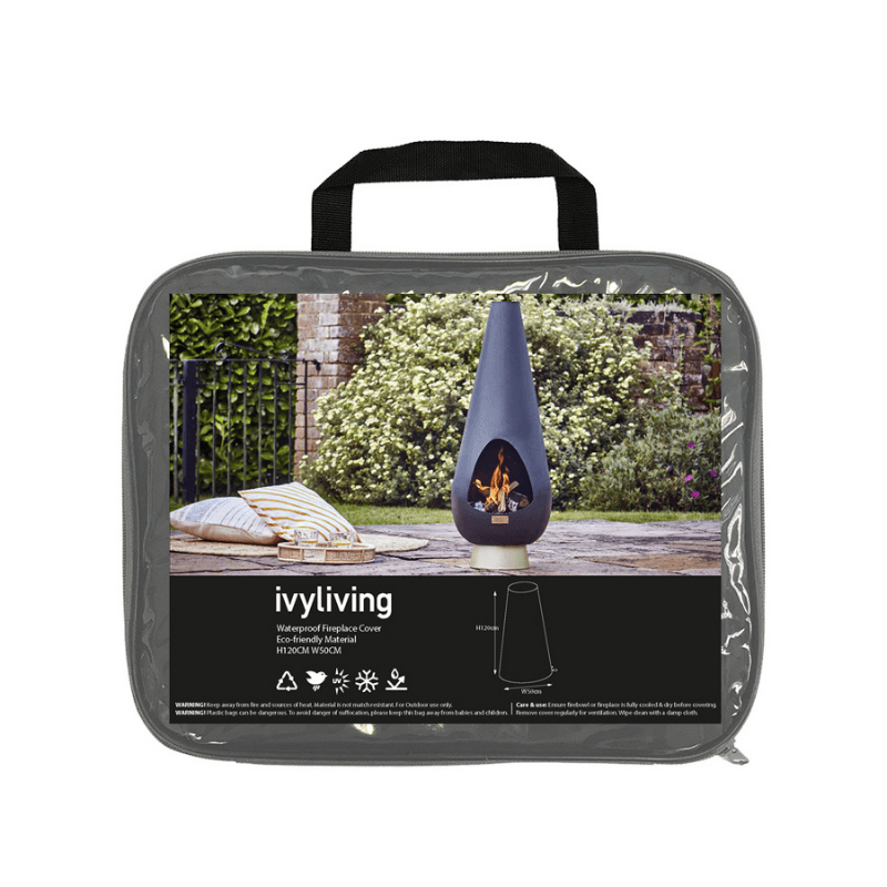 Waterproof Fireplace Cover in Eco-Friendly Material H120CM W59CM