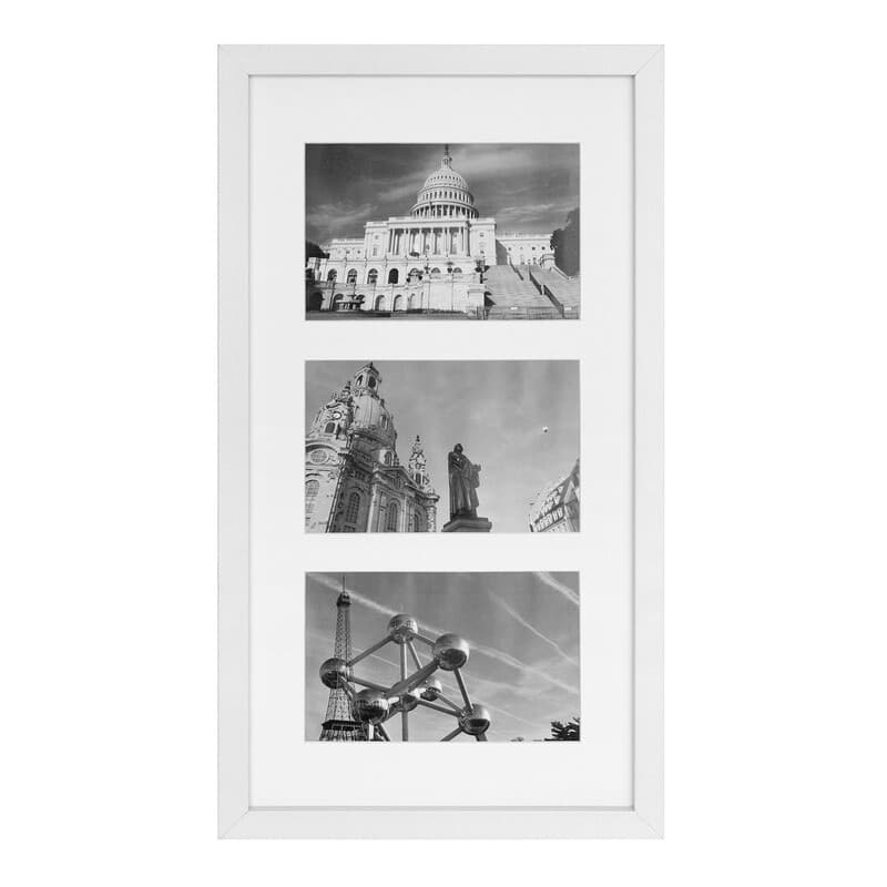 Photo Frame 3 Window White