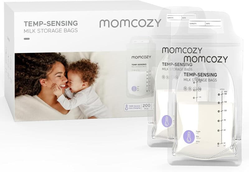 Momcozy Disposable Temperature-Sensing Breast Milk Storage Bags (200pcs)