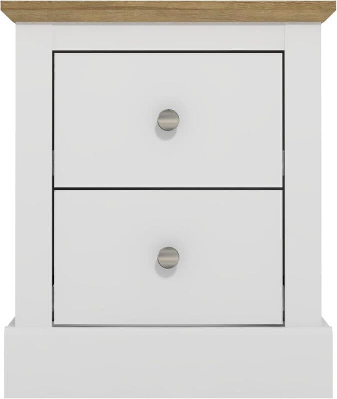 Galano Sufly 2-Door TV Unit – Entertainment Centre for TVs up to 55" – Storage Cabinet and Media Console for Living Room – Ivory/Oak Finish