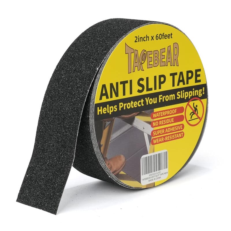 TAPEBEAR Grip Tape anti Slip Traction Tape 2 Inch x 60Ft, non Slip Tape Waterproof Heavy Duty Safety Tape for Indoor Outdoor Steps Stairs Treads,