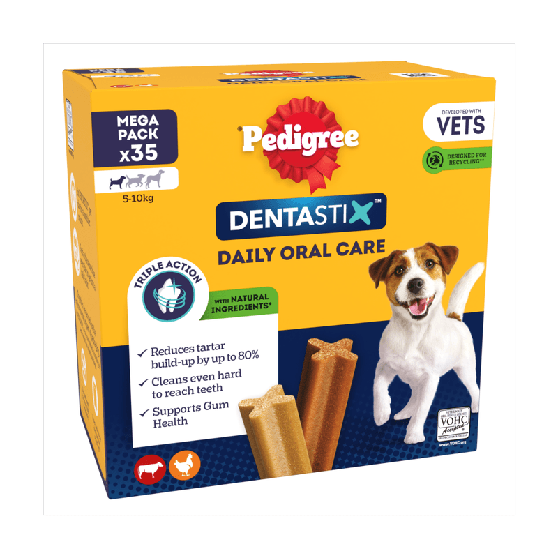Pedigree Dentastix Daily Dental Chews Small Dog Treat 35 Sticks 550g