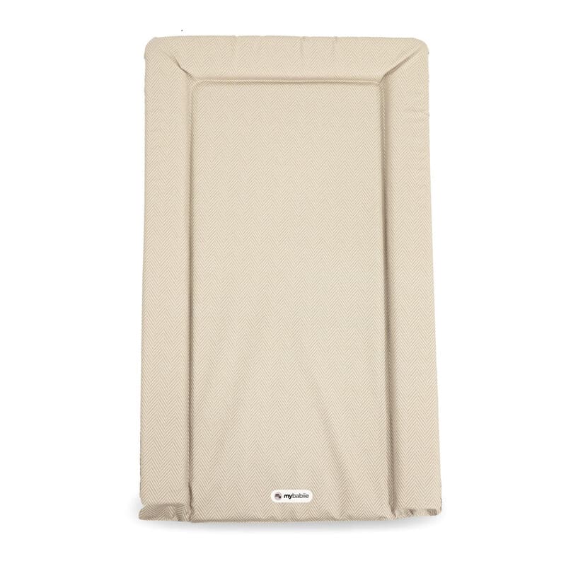 My Babiie Changing Mat - Oatmeal Herringbone