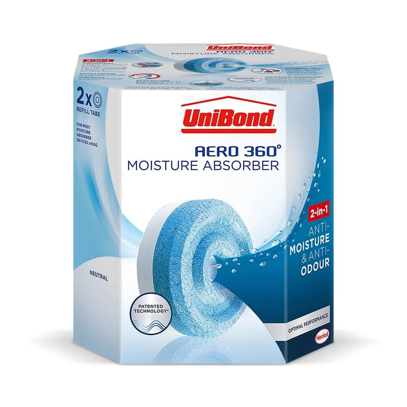 Unibond AERO 360 Moisture Absorber Refill Tabs (Pack 2)