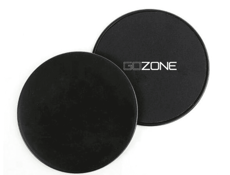 Gliding Discs- BLK 2pk Exercise Core Sliders, Dual Sided Exercise Gliding Discs Use on Carpet or Hardwood Floors, Light and Portable