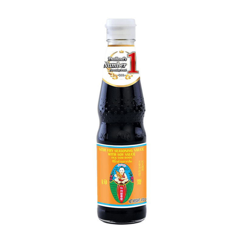 Healthy Boy Brand Black Soy Sauce D (Orange) 410g - Premium Meal Kit Ingredient for Asian Cooking and Stir Fries