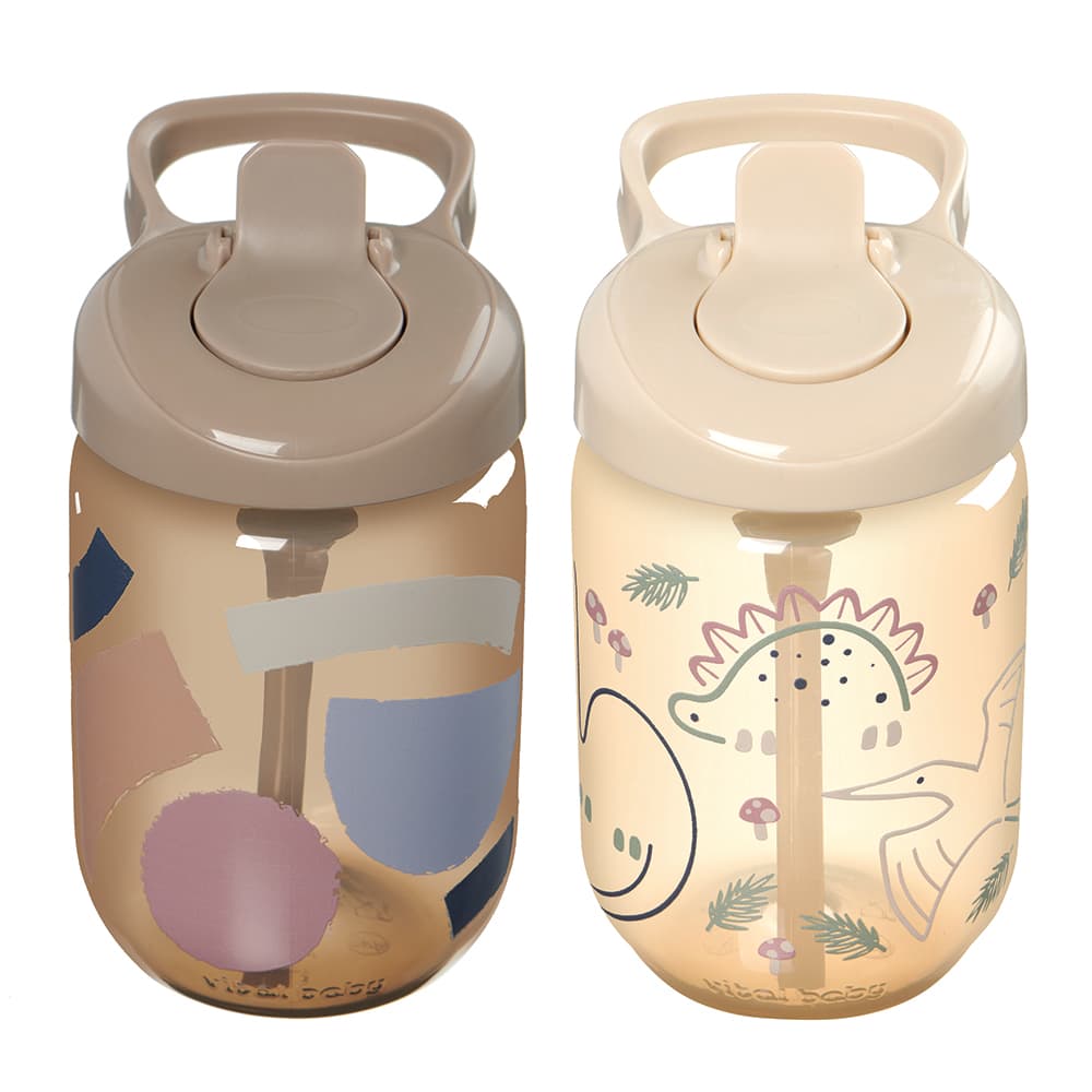 Vital Baby Hydrate Sippy Straw Cup for Toddlers 12+ Months 350ml 2 Pack