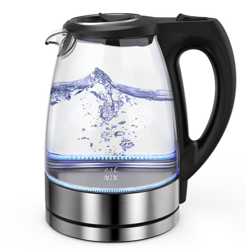 Cuisync 1.7L High Borosilicate Glass Electric Kettle, 2200W High Power Fast Boiling, 304 Stainless Steel Base, 360° Rotating Base, Household Electric