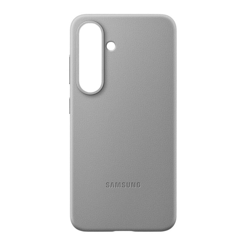 Samsung Faux Leather Case Grey for Galaxy S25