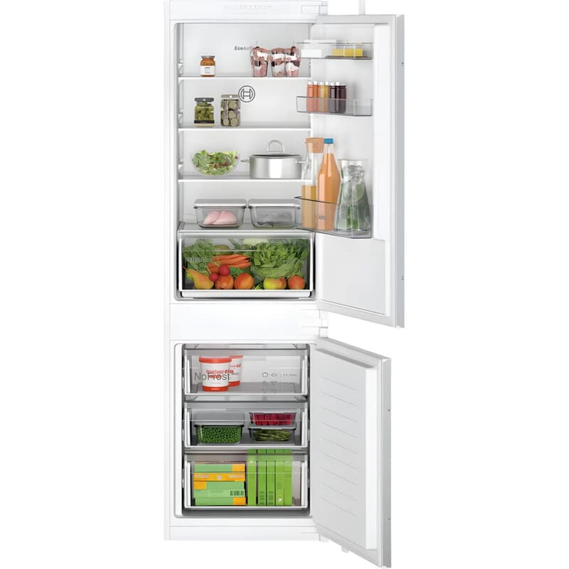 Bosch Series 2 KIN86NSE0G 177cm Fully Integrated 60/40 Fridge Freezer - Total NoFrost - Sliding Hinge - E Rated