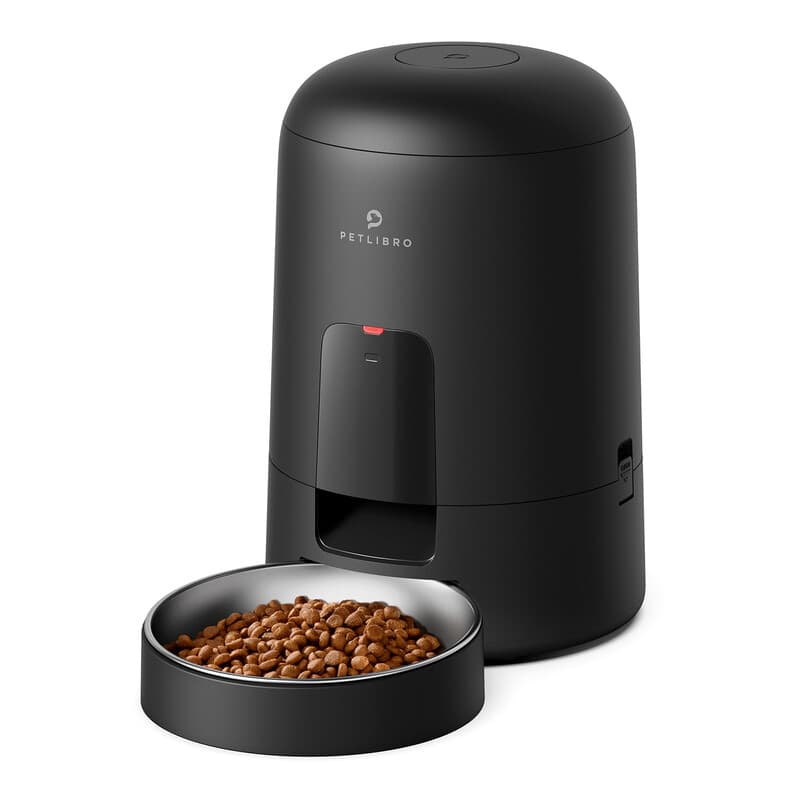 Petlibro Air Automatic Pet Feeder - 2L, Black, with Timer, with 180-Day Battery Life, Anti-Mistake Touch Design & Up to 6 Meals per Day,