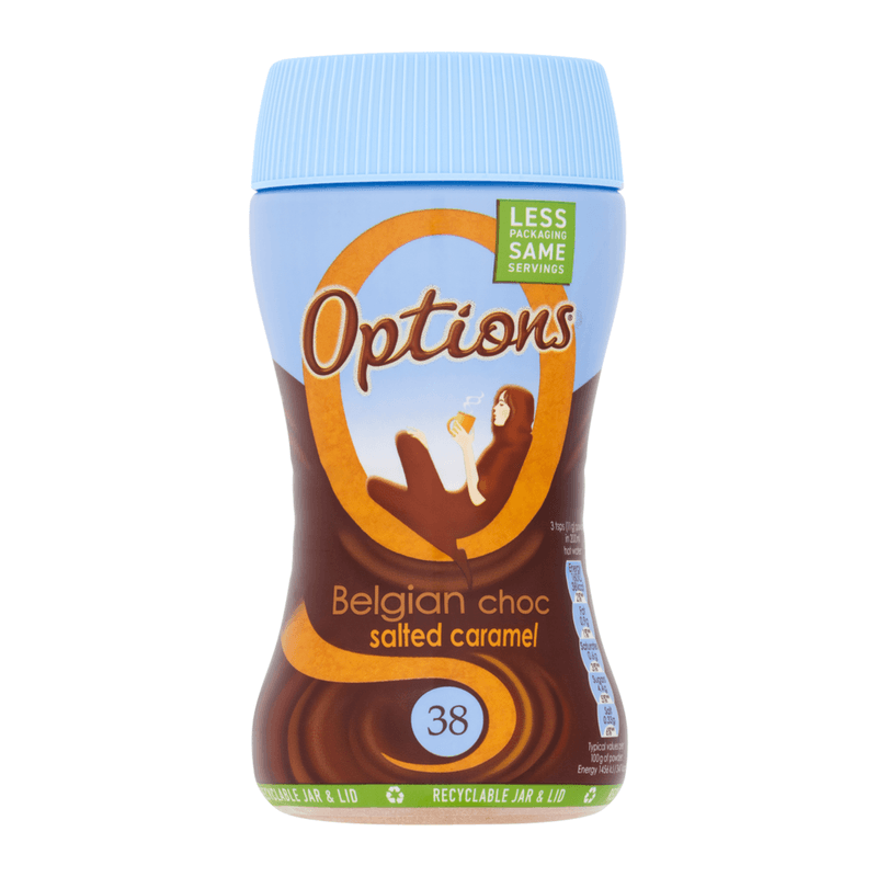 Options Belgian Choc Salted Caramel 220g