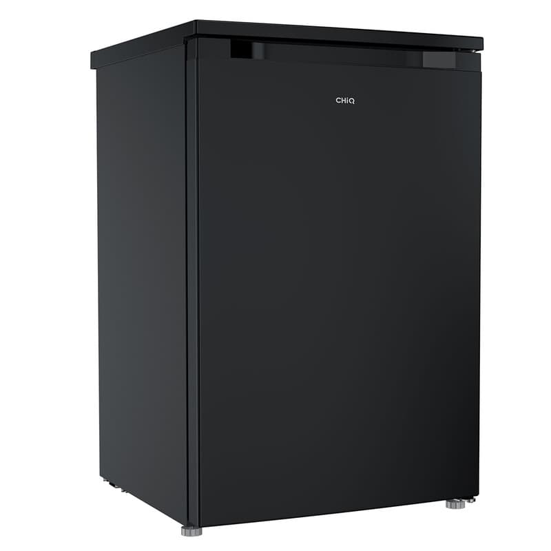 CHiQ CTT107BDU 55cm Under Counter Fridge with 4-Star Freezer Box – 107L Capacity | Black Steel color | E Energy Rated | Reversible Door