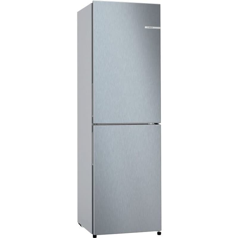 BOSCH KGN27NLEAG 55cm Freestanding Fridge Freezer - Total No Frost - 255L - Stainless Steel Look - E Rated