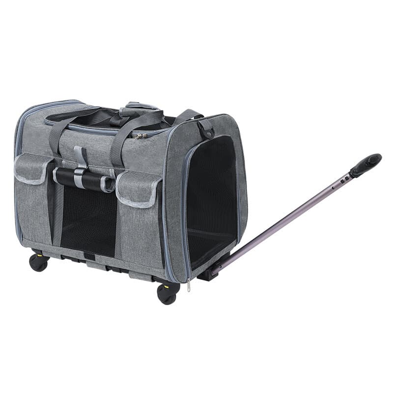 Blinkit Small Dog/Cat Stroller, Adjustable Pull Rod, Multi-Sided Opening Windows for Ventilation, Easy Disassembly, Multifunctional Lifting, Carrying,