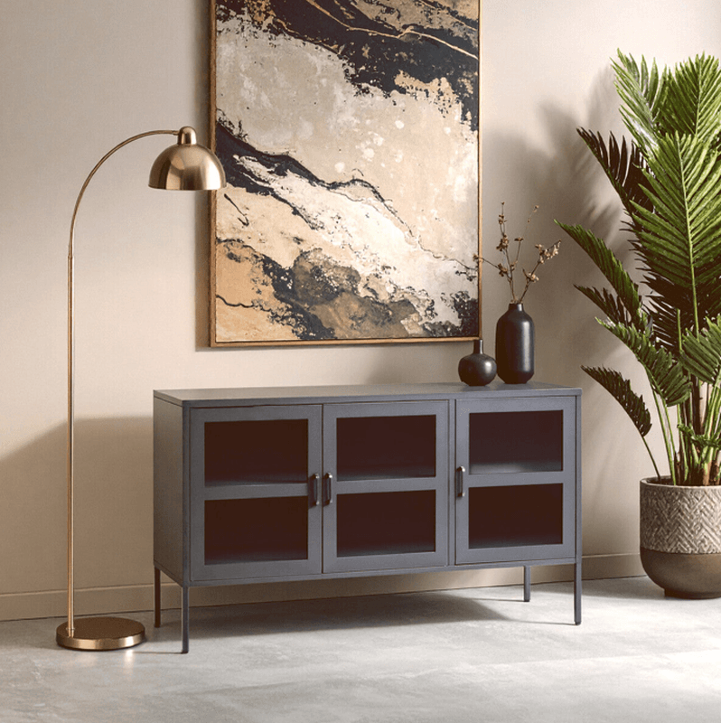 Interiors by Premier Sideboard Acier Metal Grey