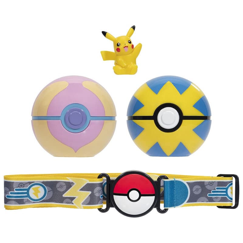 Pokémon Pikachu Clip ‘N’ Go Belt Set with Poké Balls & Figure