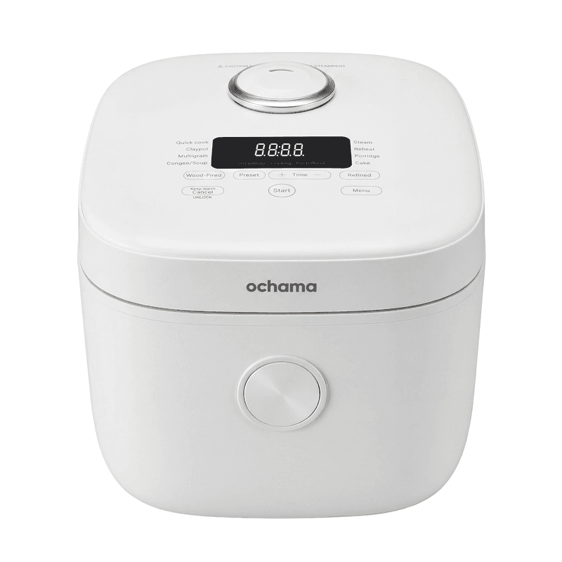ochama 4L Rice Cooker 860W, for 3-4 People, Thick Spherical Non-Stick Inner Pot, Timer Delay Start & Keep Warm, Cooks Porridge Soup Cake &