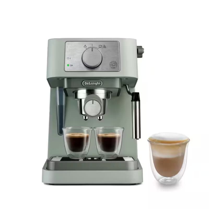 DE‘LONGHI Stilosa, Barista Espresso Machine & Cappuccino Maker, Green, EC260.GR