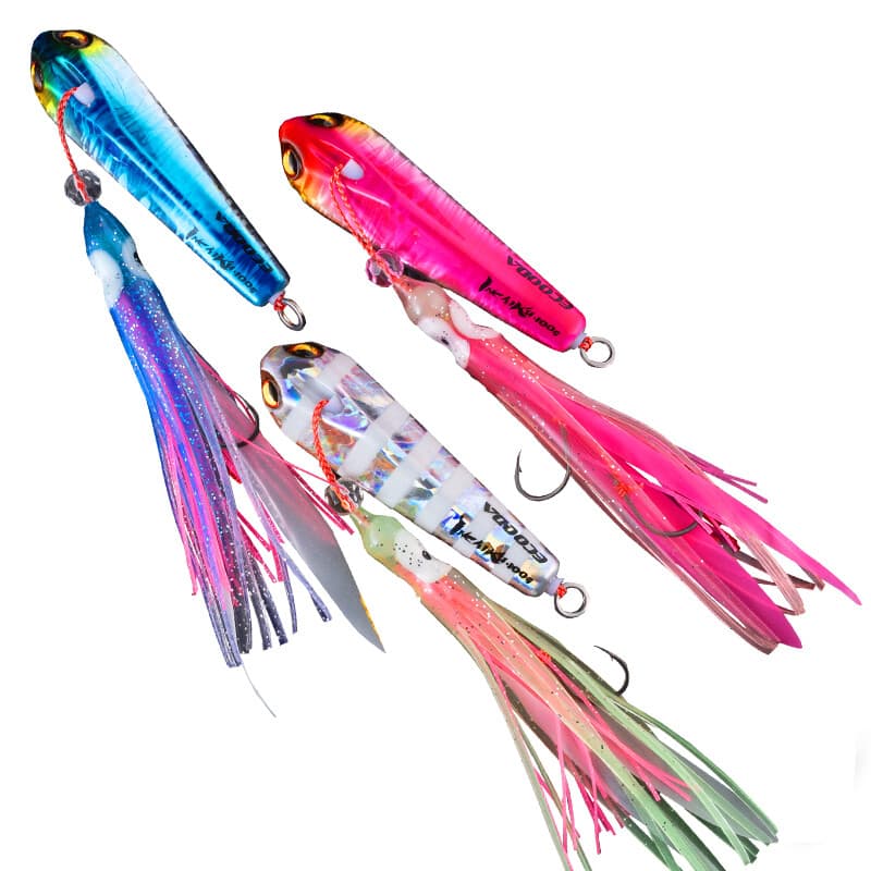 ECOODA AVANZATO Silverfish Inchiku Jig Lure, 80 g, 6 Colors Available