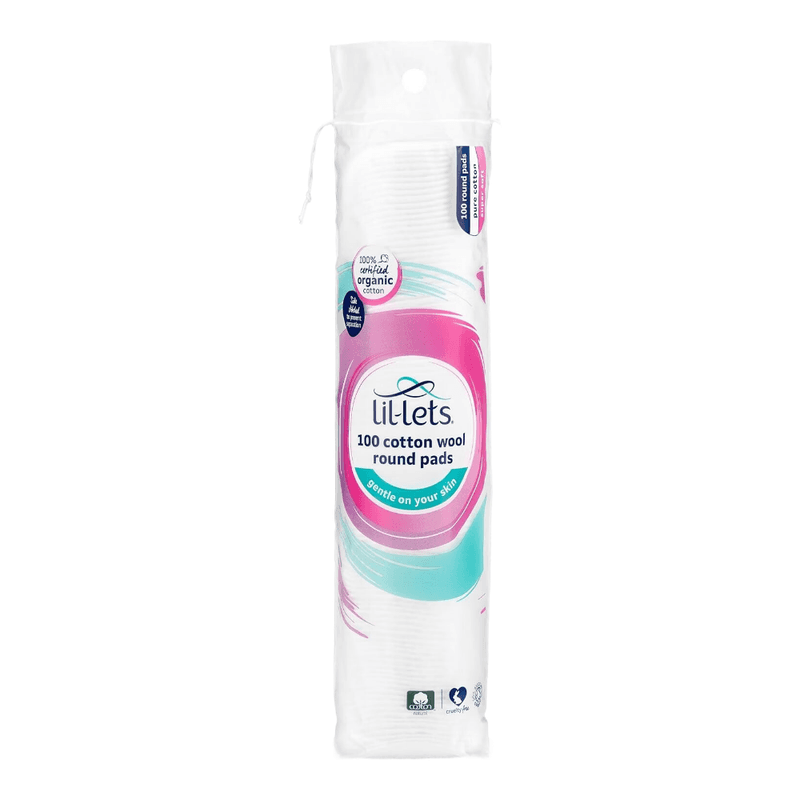 Lil-Lets 100 Cotton Wool Round Pads