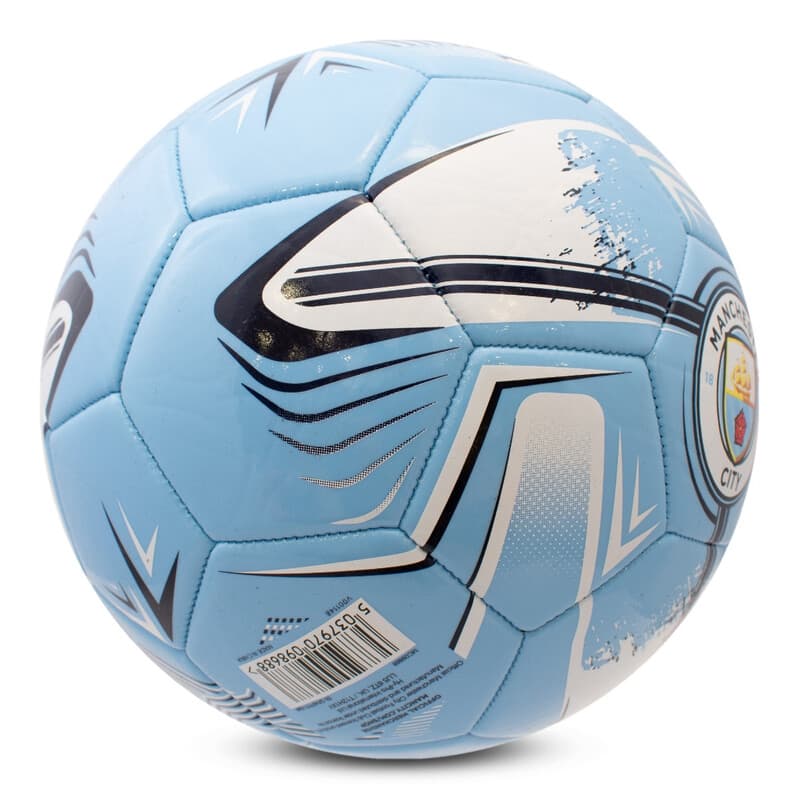 Hy-Pro Manchester City FC Turbine Blue Official Match Football Size 5 | Premium Soccer Ball for Training & Games