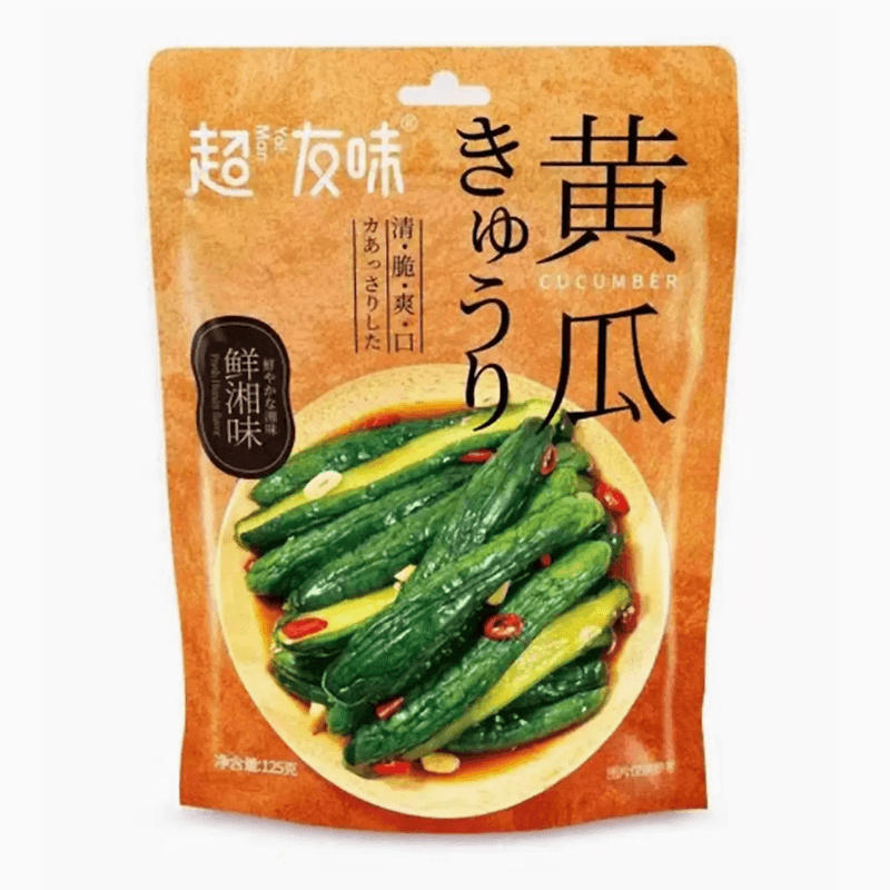 Chaoyouwei Cucumber Spicy Flavour Contains Sweeteners 125g