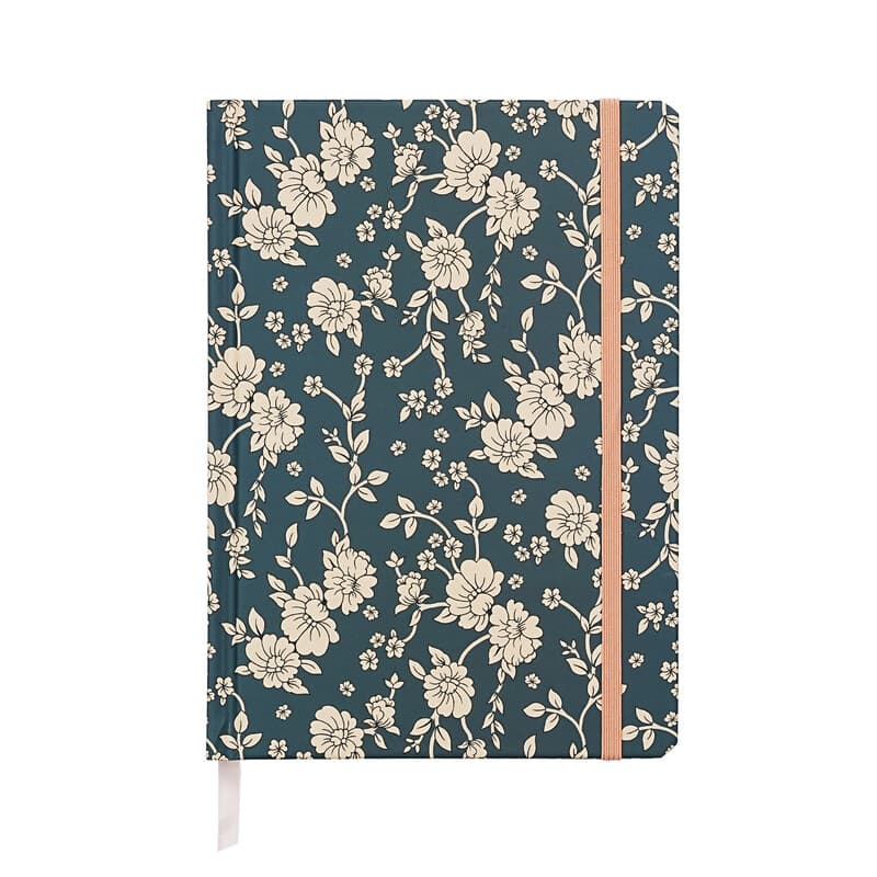 Jubiluu A5 Hardcover Notebook with Lined Pages - 96 Sheets (100g offset paper), Bookmark & Elastic Band -Classic Cream Ruled Journal for Writing,