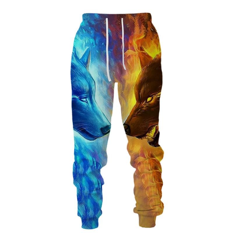 3D Wolf Graphic Printed Casual Pants Men Sportwear Joggers Long Pants Men's Outdoor Sweatpants Male Hip Hop Trousers cm