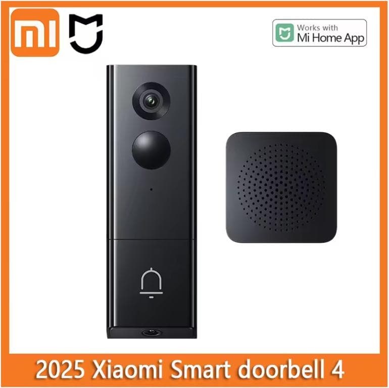 Xiaomi Smart Doorbell 4 High-Definition Infrared Dual lens Smart Home Wireless Cat eye Peephole Camera Work For Mi Home App