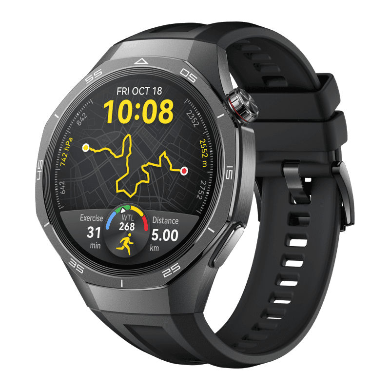 HUAWEI WATCH GT 5 Pro 46MM Black / Pro-Level sports / Up to 2-week Battery life/ Golf Courses Map / Sleep monitoring / Bluetooth Call / Water