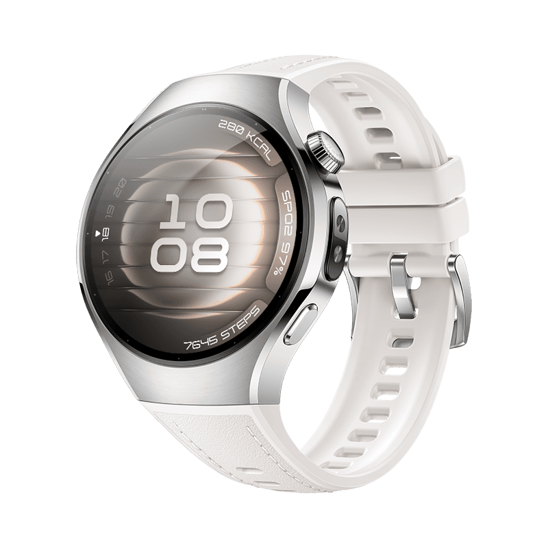 HUAWEI WATCH 5 42mm White/ Multi-sensing X-TAP Technology/ Health MOT on Your Wrist/ Aerospace-grade Titanium/ Compatible with Android & iOS/ Up