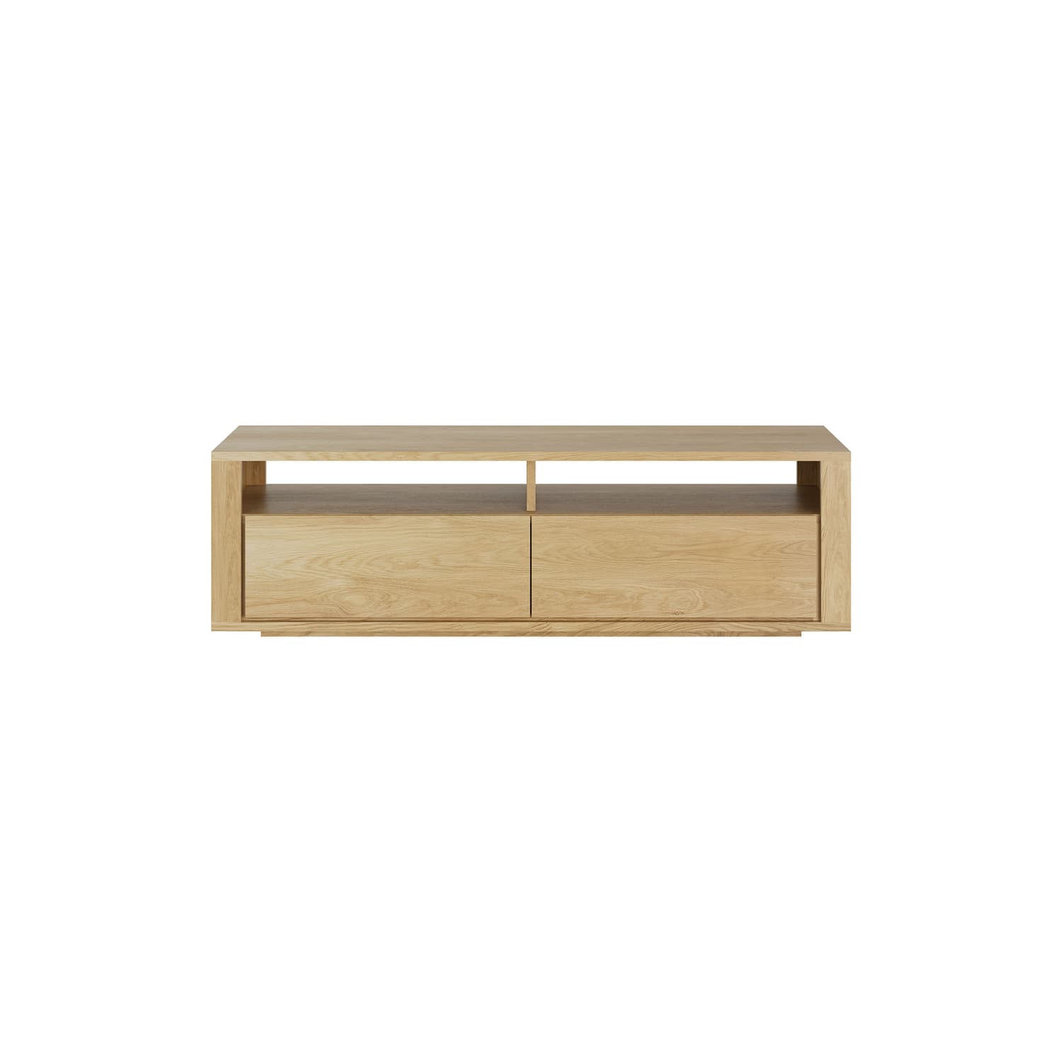 Ethnicraft - TV unit Shadow - Natural wood - Oiled solid oak - Designer Alain van Havre