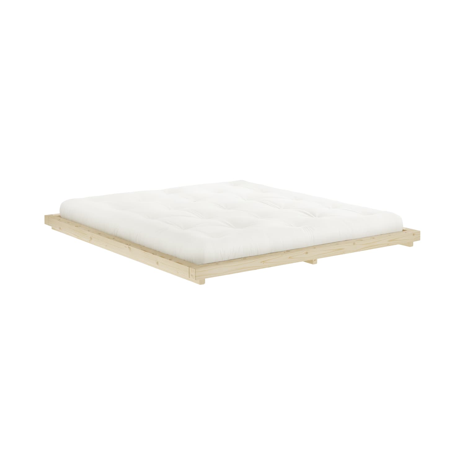 KARUP - Double bed Dock - Natural wood - FSC-certified solid pine