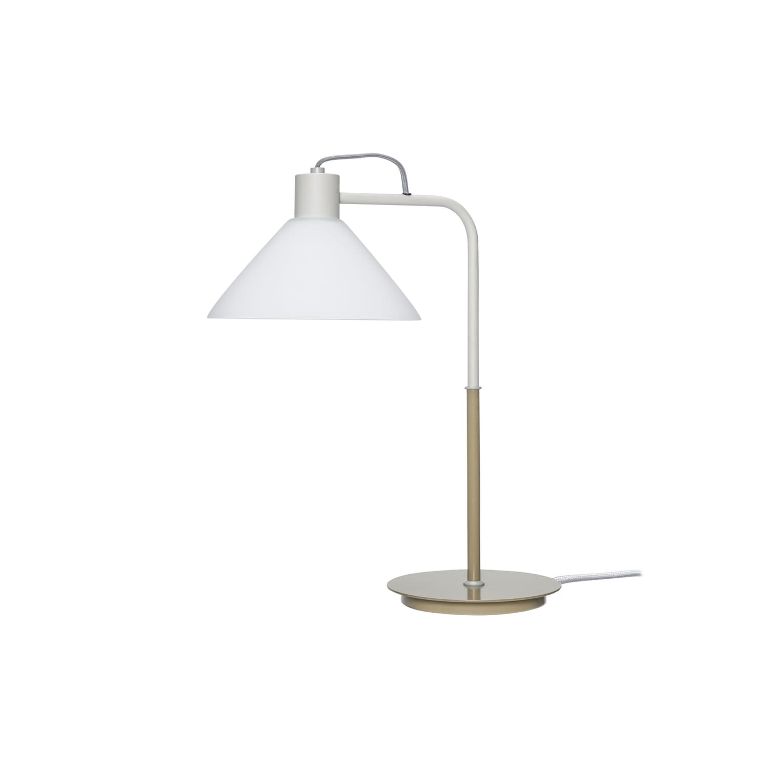 HÜBSCH - Table lamp Spot - Beige - Lacquered iron