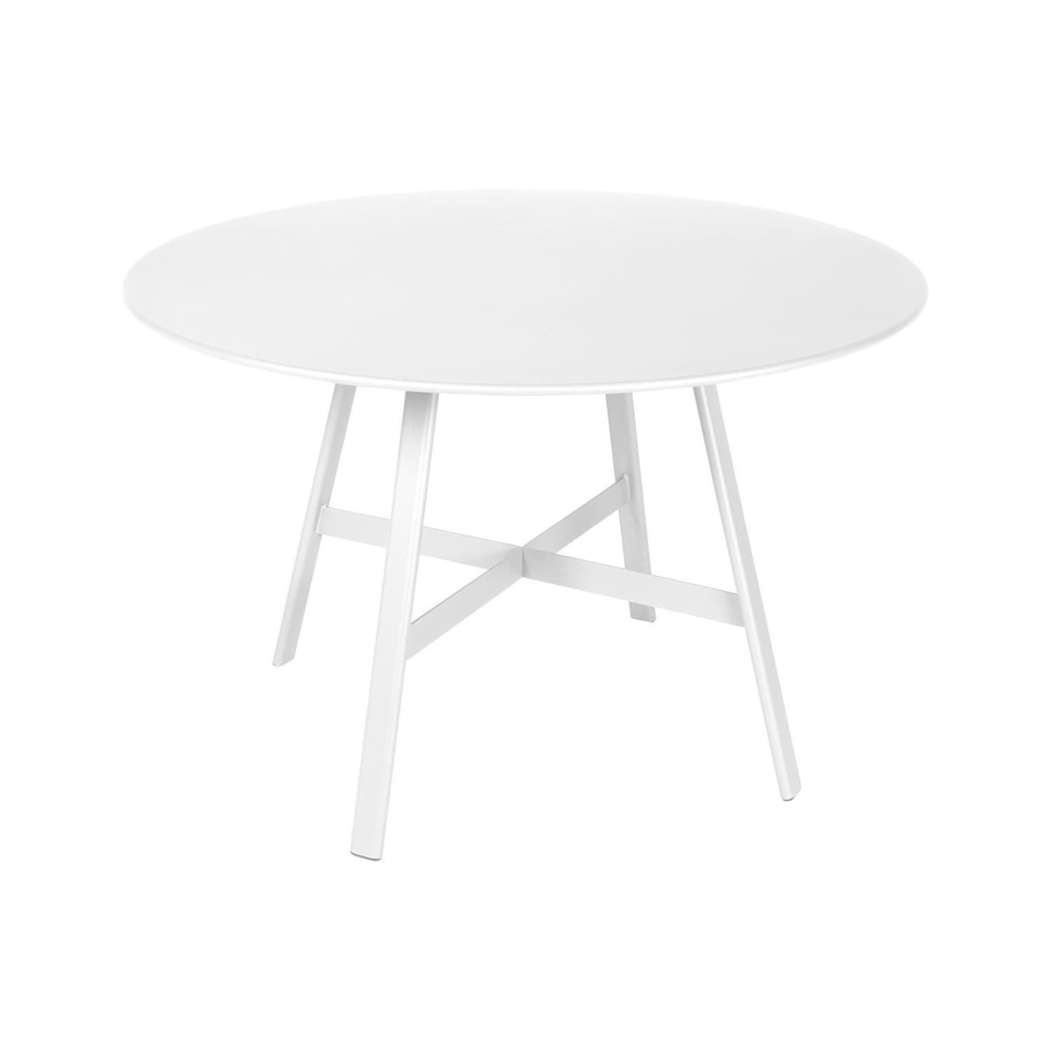 Fermob - Round table So'O - White - Steel - Designer Studio Fermob