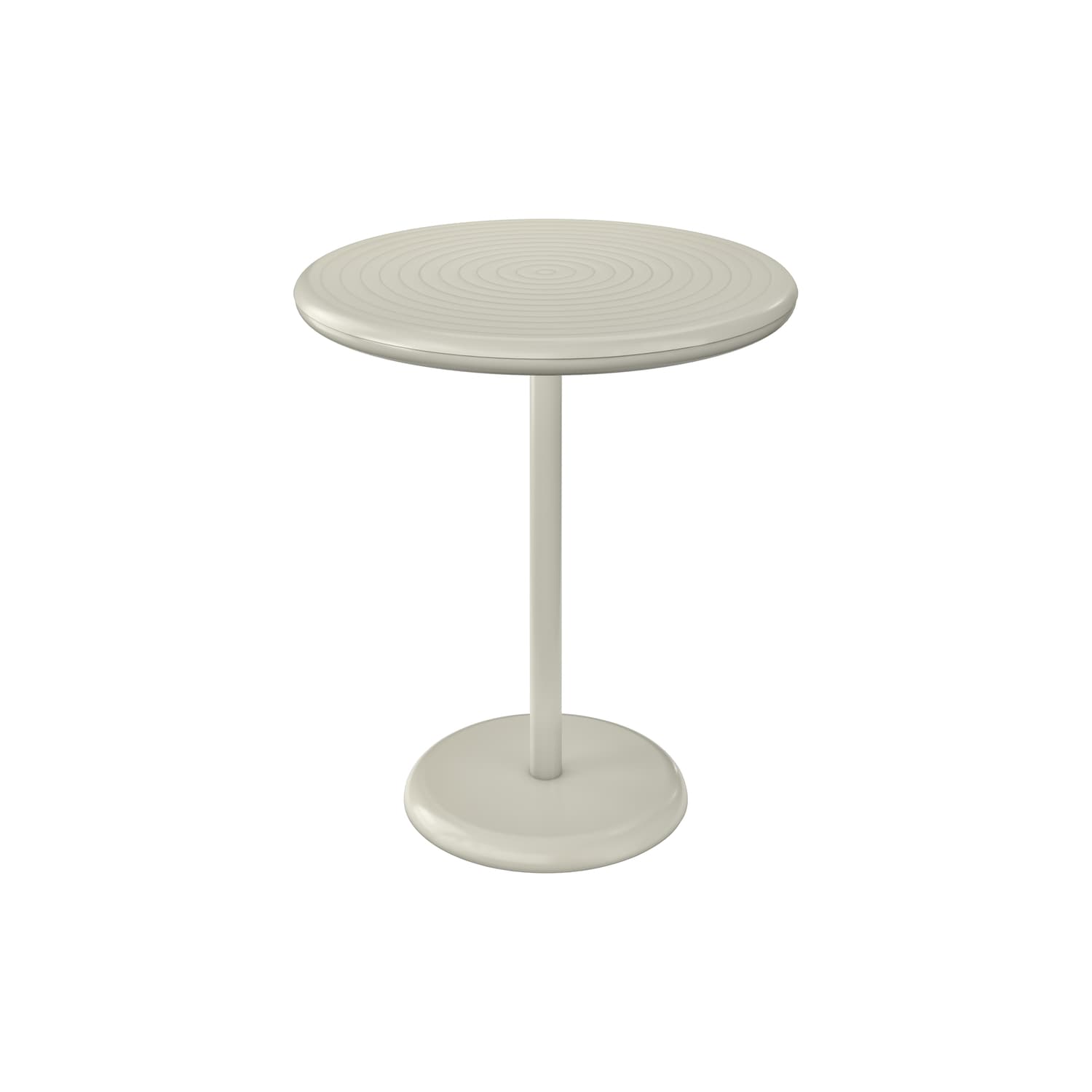 Tom Dixon - Round table Groove - Beige - Aluminium - Designer Tom Dixon