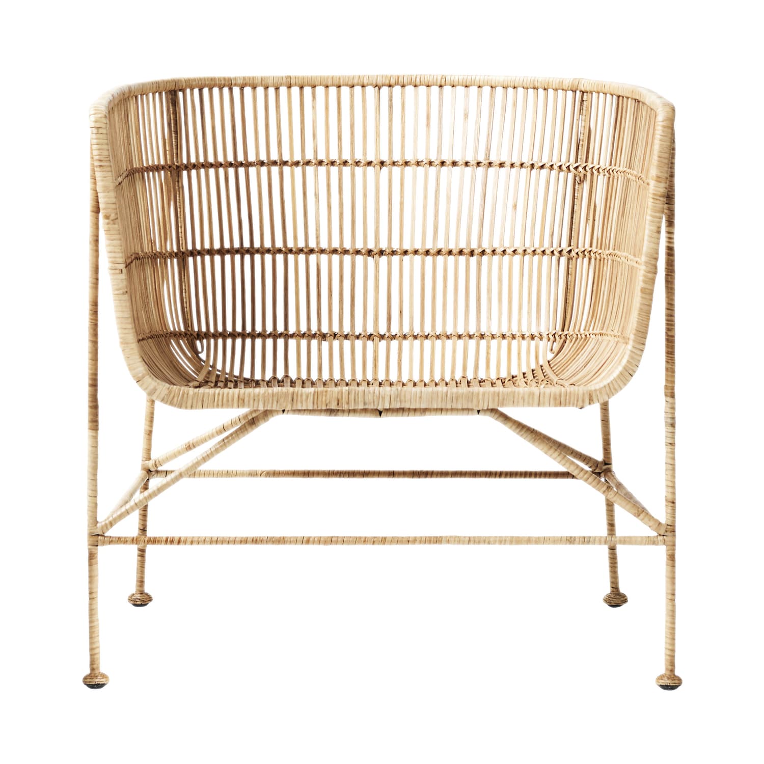 House Doctor - Armchair Cuun - Natural wood - Rattan