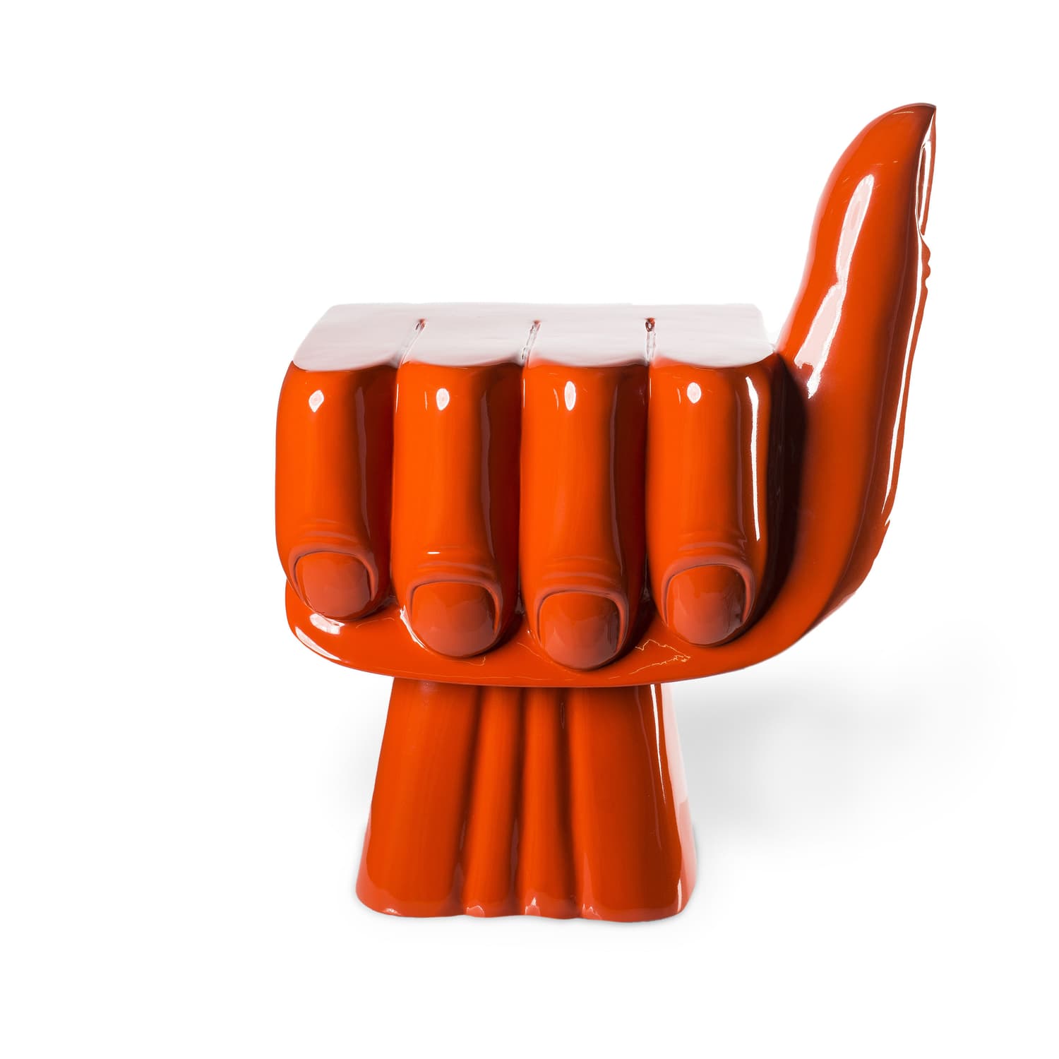 Pols Potten - End table Fist - Orange - Lacquered polyester