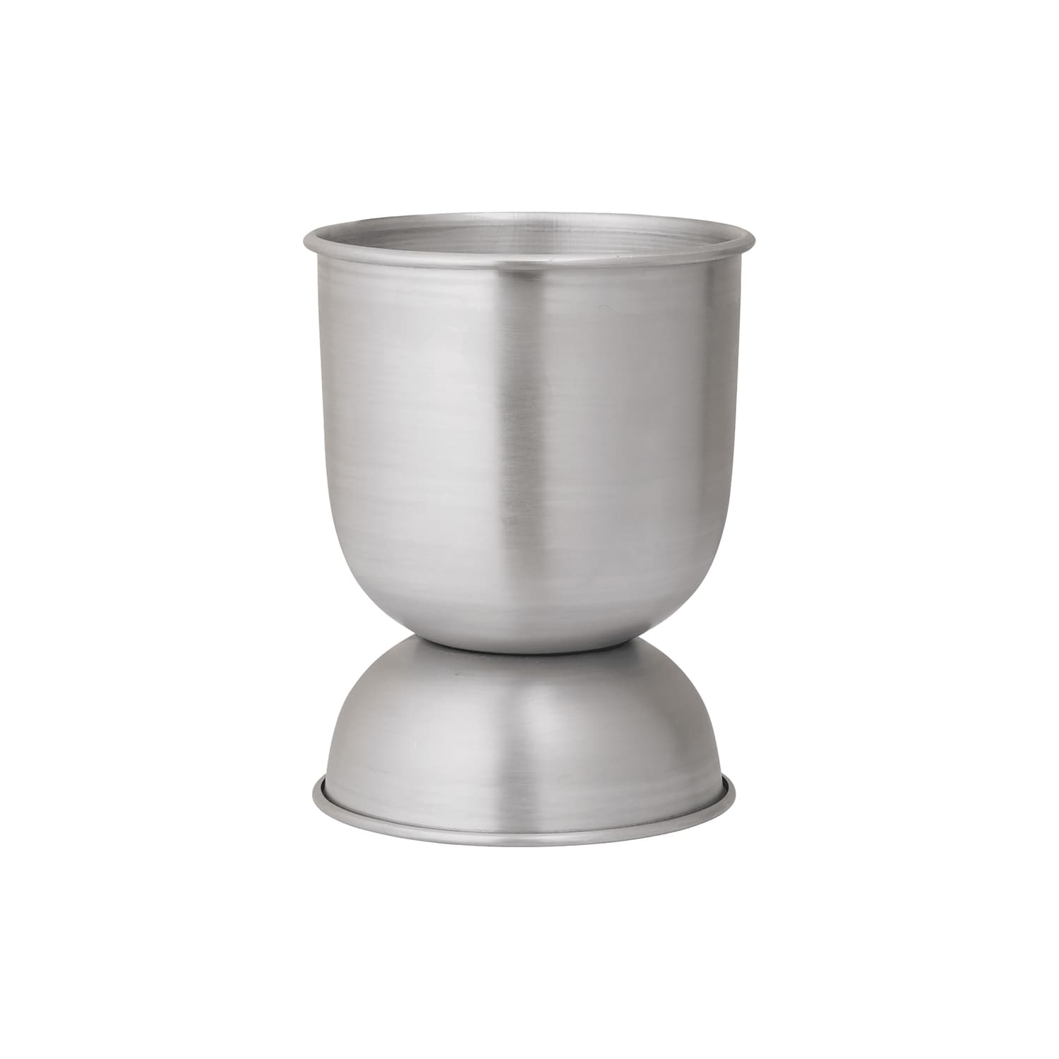 Ferm Living - Flowerpot Hourglass - Silver - Aluminium - Designer Trine Andersen