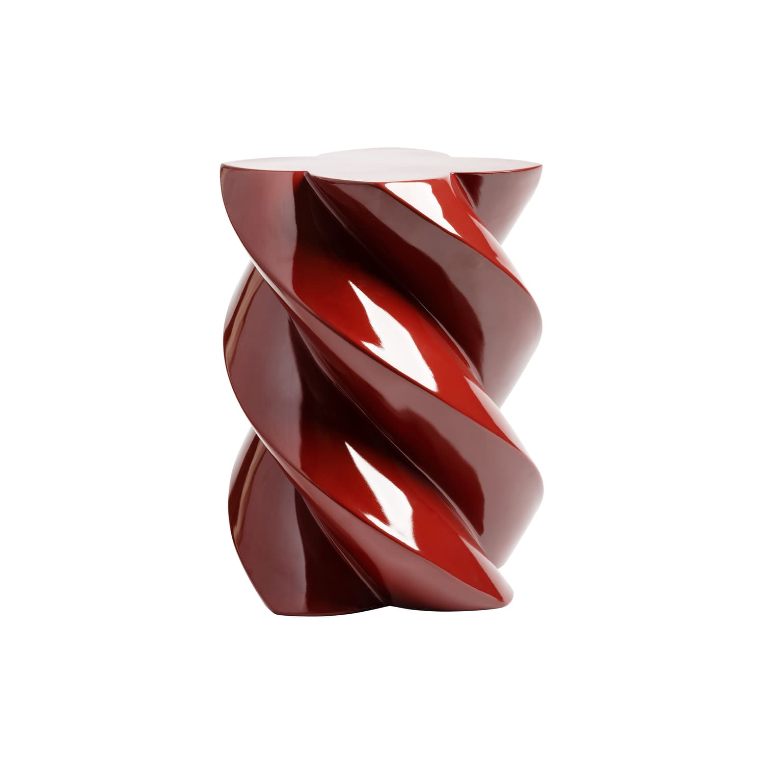 & klevering - End table Marshmallow - Red - Fibreglass