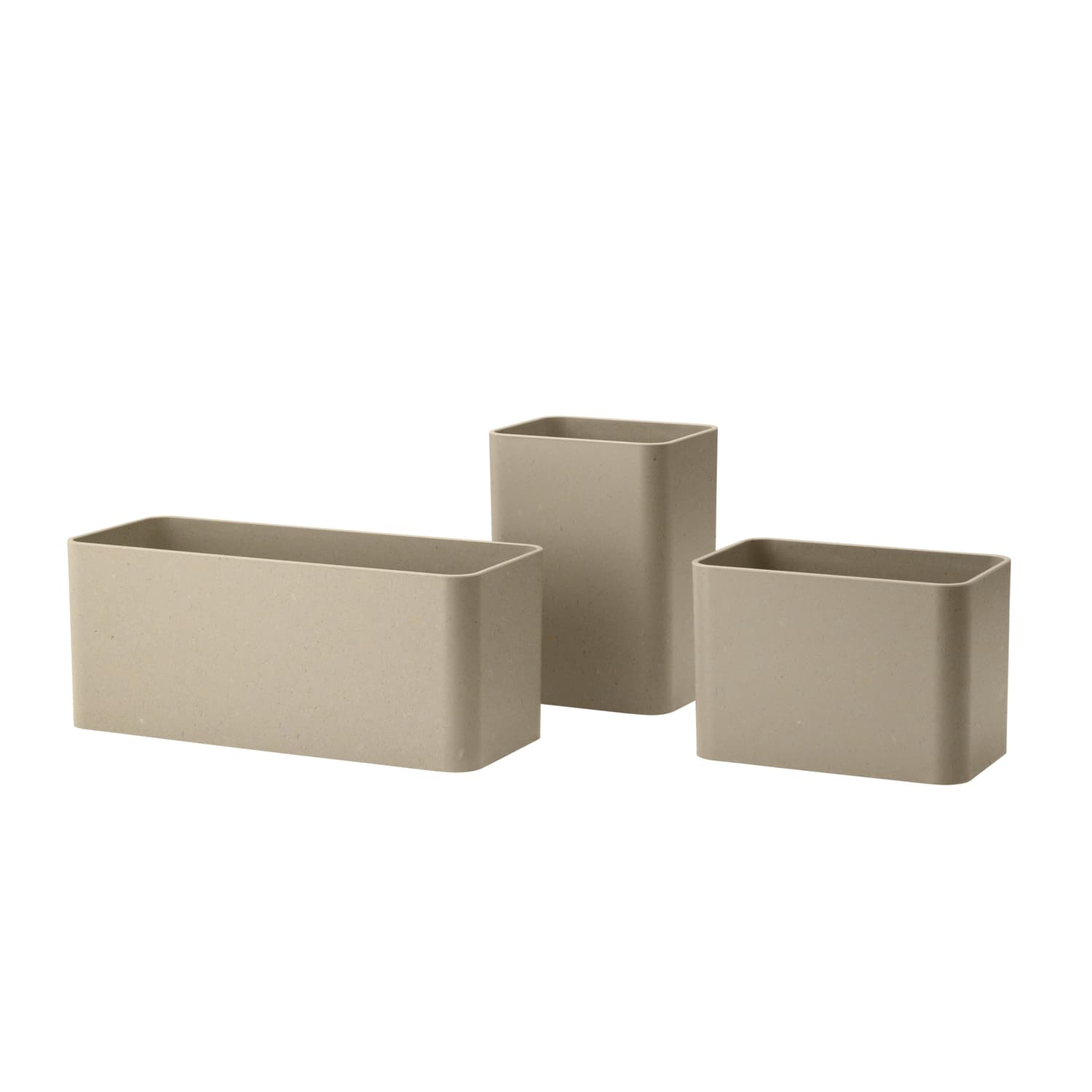 String Furniture - to hang Set of 3 - For String shelves String System - Beige - ABS plastic - Designer Nils Strinning