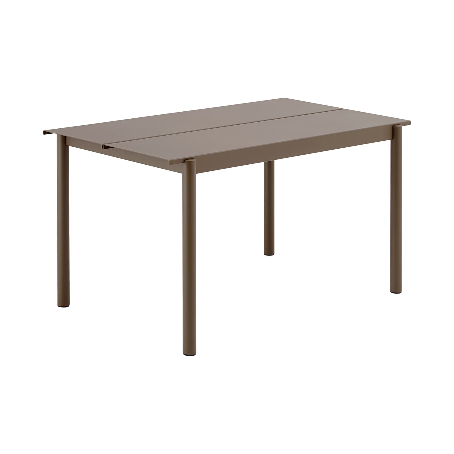 Muuto - Rectangular table Linear - Beige - Galvanised powder-coated steel - Designer Thomas Bentzen