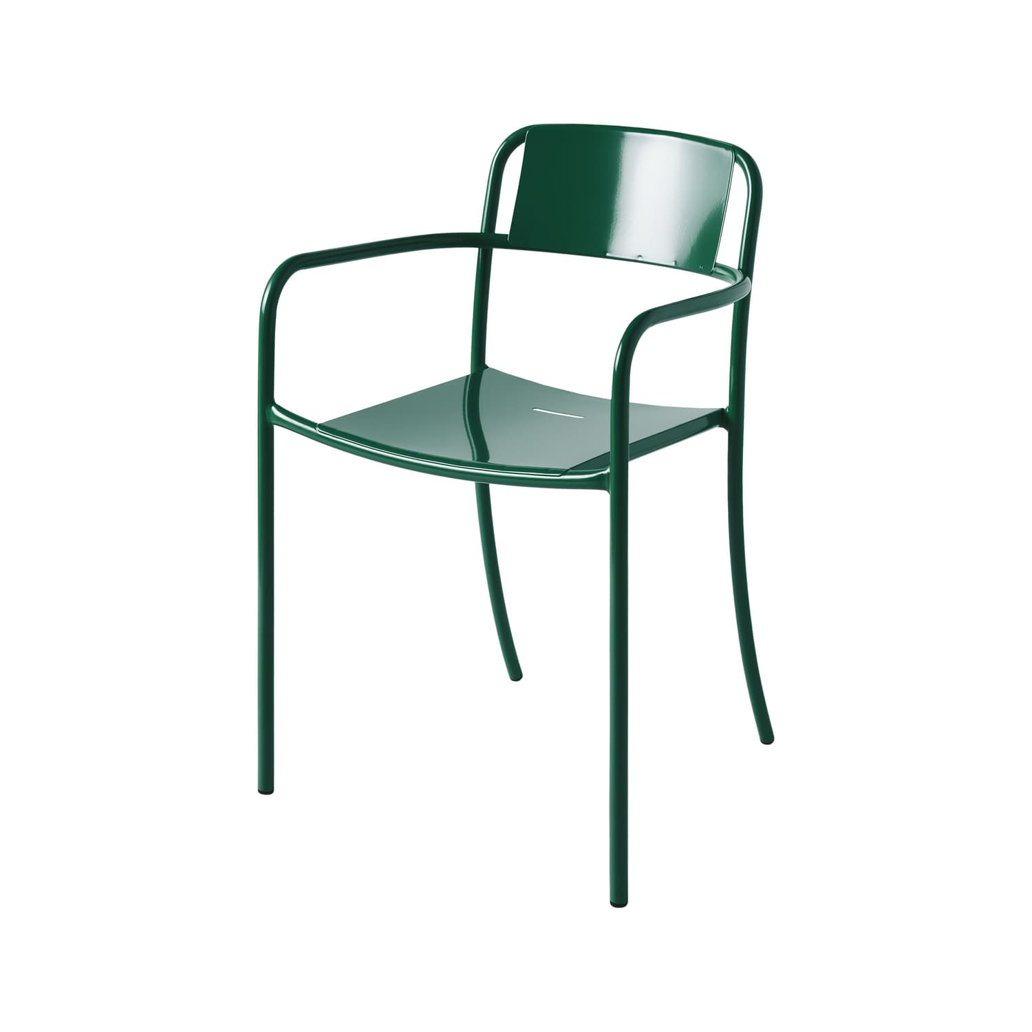 Tolix - Stackable armchair Patio - Green - Stainless steel - Designer Studio Pauline Deltour