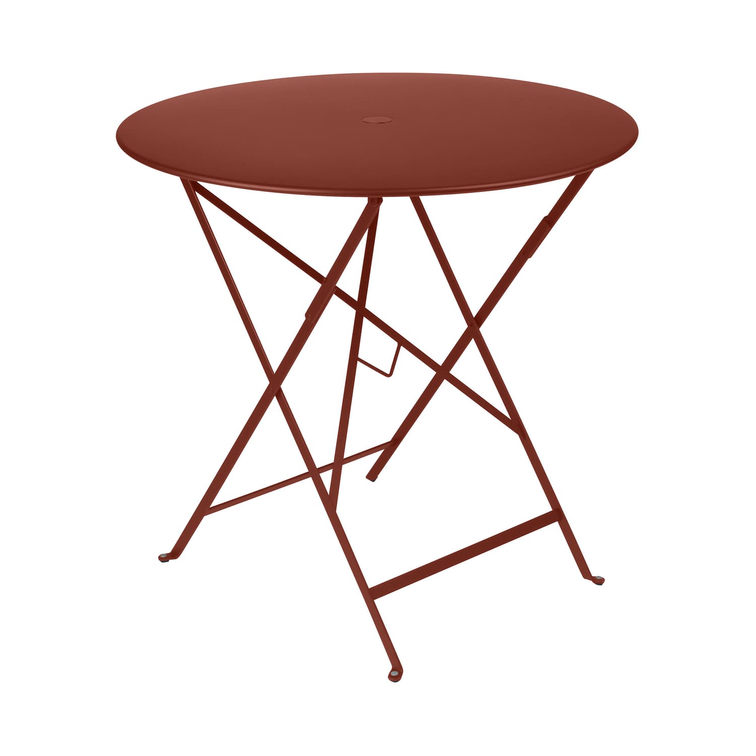 Fermob - Round table Bistro - Brown - Lacquered steel - Designer Studio Fermob