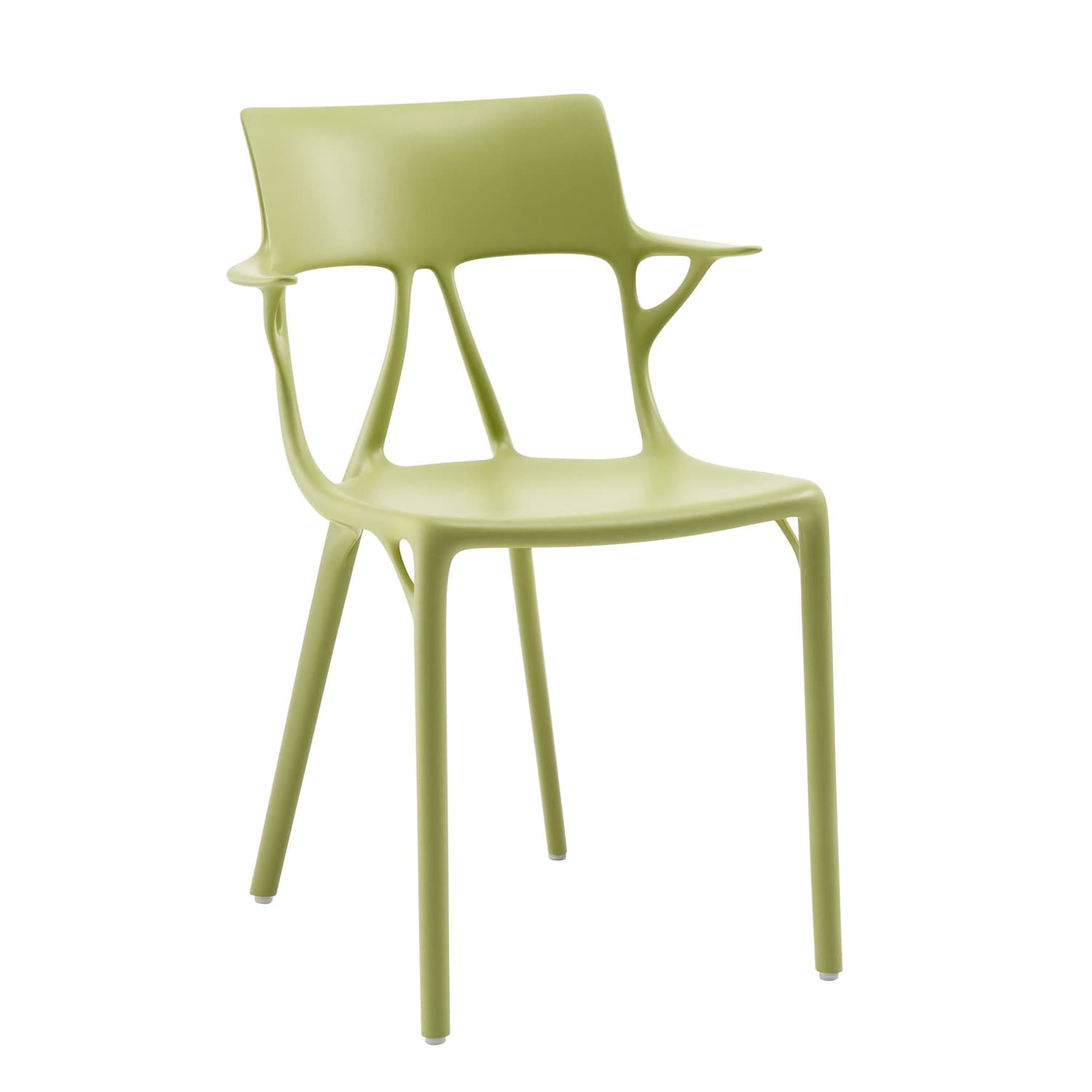 Kartell - Armchair A. I - Green - Recycled thermoplastic technopolymer - Designer Philippe Starck