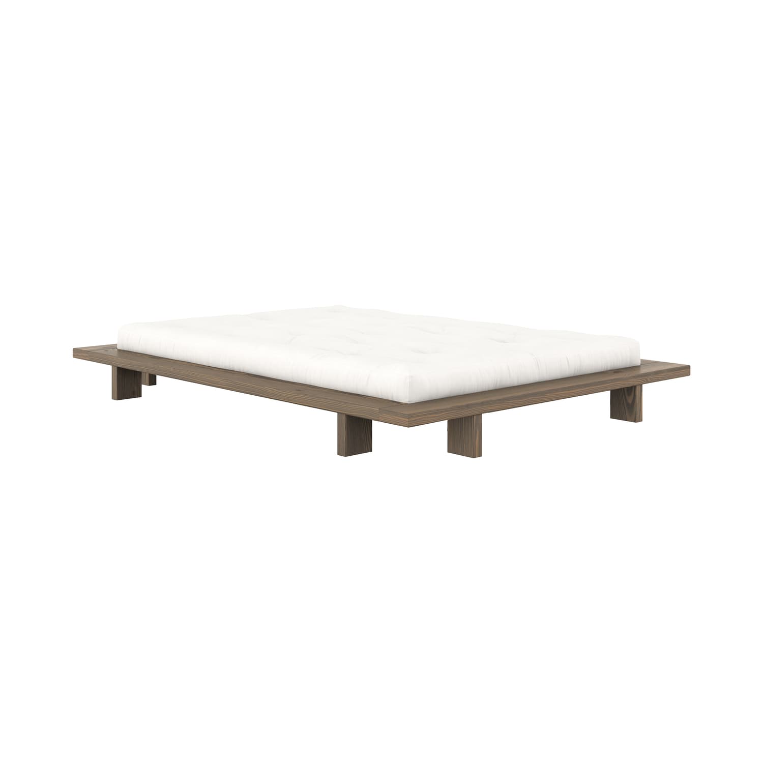 KARUP - Double bed Japan - Brown - FSC-certified lacquered solid pine